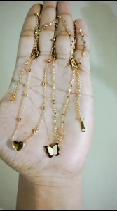 PROMO KALUNG ANAK ANAK ASLI TITANIUM RANTAI PECAH KOPI  ANTI LUNTUR DAN ANTI KARAT