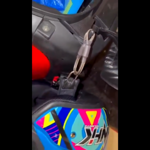 Anti Lock Helmet Lock Helmet Lock Strap Anti Theft Anti-theft Rope Helmet Storage Rope Made Of Stainless Steel Anti-theft Reminder Rope motorcycle full helmet storage Wire Rope transparent helmet anti-theft rope