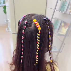 SIGVARD - Ikat Rambut Spiral Anak Perempuan Korea Lucu Dengan Hiasan Cantik KCR22