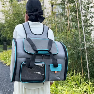 Bag kucing bernafas Bag kucing Portable Bag Double Shoulder Portable Capacity Large Bag Pet