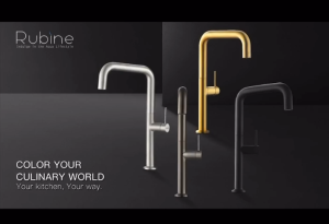 [RUBINE] INOX Kitchen Sink Mixer / Cold Tap IINOX 7744-SS/ INOX 7744 BK/7744-GM Gun Metal/7744 GD Gold
