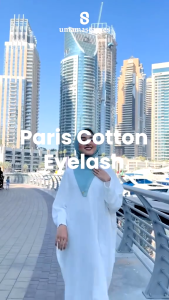 MAURA88 - Hijab Paris Cotton Polos PARIS RAJUT PARIS EYELASH HIJAB SEGI EMPAT