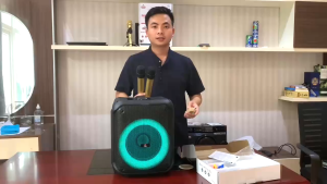 bộ 2 micro không dây karaoke ontekco mv02 kèm cục thu chính hãng hút âm chống hú-chuyên dùng cho amply loa kéo đa năng mua về chỉ việc dùng không phải cài đặt