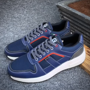Gvl Geovelli Marco Nevy Sepatu Sneakers Pria Lari Olahraga Cowok Kuliah Sport Running Sneaker Casual