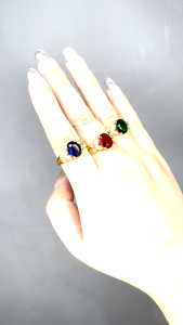 Cincin Emas Bangkok Dewasa Cincin Perempuan 916 Ring GOLD PLATED Adjustable FREE COP L