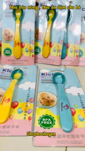 Thìa ăn dặm cho bé sơ sinh có cảm biến nhiệt báo nóng để mẹ dể nhận biết muỗng silicon tập ăn ăn dặm cho trẻ