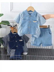Setelan Anak Laki Laki Usia 4-8thn: One Set Jeans Anak Laki Laki