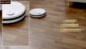 Robot Hút Bụi Thông Minh Thế Hệ Mới ES300 Pro 2024 Siêu Mạnh Mẽ Tích Hợp Cảm Ứng Chạm Kiêm Lau Nhà Bản Nâng Cấp