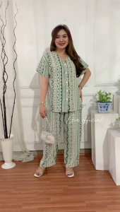 Setelan Wanita Busui || Setelan Lengan Pendek || OneSet Rayon