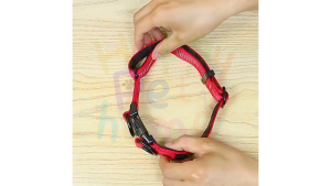 Happy Pet Home 19 ปลอกคอหมา สะท้อนแสง ปลอกคอสุนัข ปลอกคอกลางคืน ตัวล๊อกแน่นหนา อะไหล่เคลือบดำ