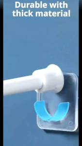 Punch-free Household Telescopic Pole Support Sticker Nail-Free Adjustable Rod Holder Crossbar Wall Hooks Fixing Bracket