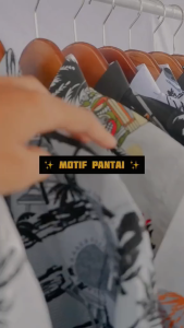 KEMEJA MOTIF SURVING PANTAI PRIA DAN WANITA LENGAN PENDEK BOYI TOP MAN DISTRO UKURAN M L XL CASUAL TRENDY