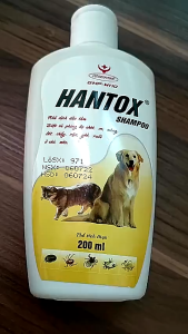 Sữa Tắm Trị Ve Rận Bọ Chét Chó Mèo HANTOX SHAMPOO HANVET Vàng Xanh Hồng 200ml