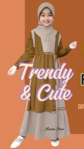 BAJU GAMIS DRESS ANAK SEPLY SELIA 121 CUMIN GOLD / BAJU NGAJI ANAK DAILY OUTFIT CASUAL CHIC & CUTE