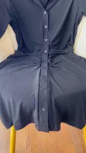 DRESS LONG SLEEVE BAJU DRESS KERUT TANGAN PANJANG KOREAN DRESS