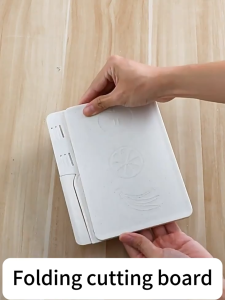 Straw Cutting Board Set Household Fruit Knife Folding Cutting Board Anti Mildew Antibacterial Outdoor Portable