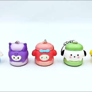 TAIYO Squishy Slow Sanrio Macaron Gantungan Kunci