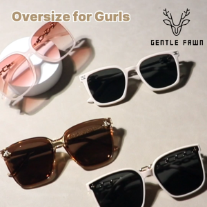 Gentle Fawn Kacamata Sunglasses Anti UV Anti Silau Matahari Trend Oversize Series Fashion Wanita Korea Kekinian