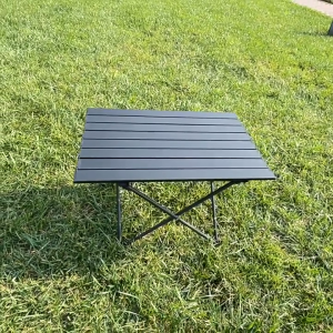 Camping Table Outdoor Folding Alloy Table Lightweight Portable with Carrying Bag for BBQ Picnic Camping