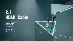 ERGONOZ Clynk HDMI to HDMI Cable V2.1 ส่งข้อมูลภาพความละเอียดสูงสุด UHD 8K60Hz สายถัก ความยาว 2M 3M