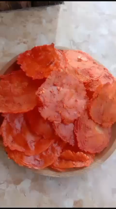 500gr Emping Melino Mentah Rasa Pedas Manis