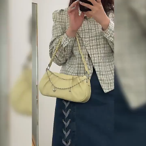Promo LazLOOK Tas Selempang Kulit Wanita - Tas Pesta - Tas Rantai Cewek Strap Shoulder Bag