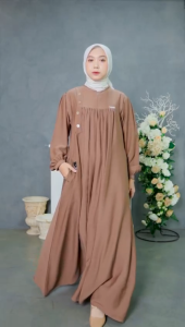 GAMIS POLOS RUMINA DRESS ANNASIHAH EXSLUSIVE/COD/BASIC DRESS ABAYA WANITA MUSLIMAH TERBARU