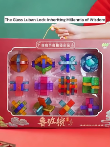 Burr Puzzle LuBan Lock Teka-teki Burr KongMing Lock 6 in 1 IQ Brain Teaser Challenge Educational Toys Intelligence