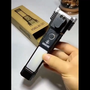 AUTOFun Đèn Pin LED Búa An Toàn Cho Xe Hơi Đa Năng Đèn Bên Từ Tính Mạnh Đèn Làm Việc COB Đèn Khẩn Cấp Cắm Trại Phiêu Lưu Ngoài Trời