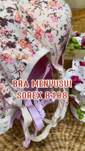 3Pcs Bra Wanita Sorex | Bra Sorex 8108 Busa Tipis Tanpa Kawat | Bh Sorex 8108 Bra Menyusui Premium Size 36-42