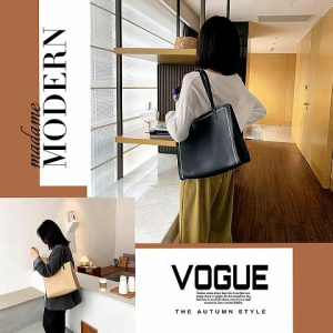 LKShoes ห้ามพลาด กระเป๋าสะพายข้างแฟชั่นใบใหญ่ทรงสวยน้ำหนักเบาสีสวยโทนมินิมอลใส่ไปไหนก็รอด น๊าาพร้อมส่งมั่กๆ