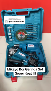 Paket Hemat Mesin Gerinda & Bor Full Set Lengkap Murah - YUKIDO AB-6090FW