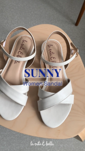 La Vita E Bella Sunny Ankle Strap Sandal Flat Teplek Wanita Vegan leather - [LP500]