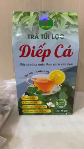 Trà diếp cá túi lọc (hộp 40 gói) trà túi lọc diếp cá thanh nhiệt nhuận tràng nóng trong người giải độc gan mát gan mụn nhọt DH