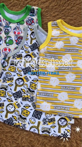 Sando for kids sold per 2set (3 mos to 7 years old) | kids collection | COTTON BOY PRINTS