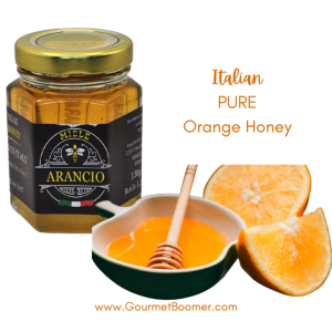 Premium Italian Pure Orange Honey 130G - Natural Vegan Single Jar