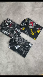 PAKET HEMAT 3 pcs kemeja motif pantai full printing pria lengan pendek hem surfing murah