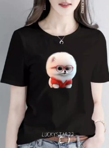 (COD) KAOS ATASAN MOTIF / COTTON COMBED WANITA