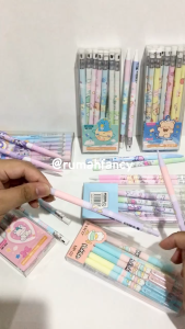 [1 LUSIN] Pensil Mekanik 0.5mm MP-02 /502 /203 /503 /201 /202 Motif Duck /Bear /Dino /Space Penguin