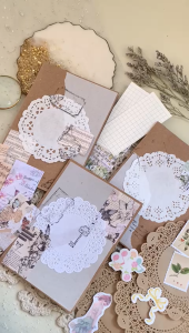 Bloomingyourdays TERMURAH Journal Kit Vintage jurnal kit scrapbook notebook dekorasi deco stiker diy planner kit aesthetic