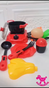 RED KITCHEN SET mainan masak masakan kitchen set anak mainan dapur anak set masakan anak
