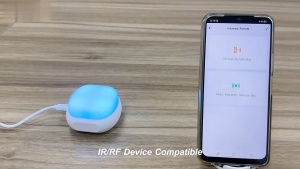 Tuya Smart IR/RF Remote Control with Night Light WiFi Universal Remote Controller Hub Works with Alexa Alice Hey Google