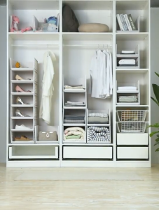 Foldable Modular Retractable Shelf / Drawer Clothes Closet Wardrobe Organiser Stackable Layered Wardrobe Partition Storage Rack Foldable Cabinet