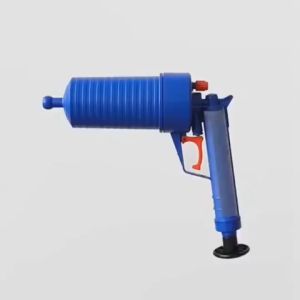 Auger Pompa Sedot Saluran WC Ledeng High Pressure Air Drain Plunger - JJ63010 - Blue
