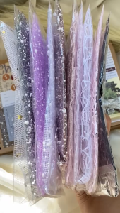 FLOWER WRAPPING SNOW TILE LEMBARAN KAIN TILE SALJU ECER Kain jaring Kain aesthetic kain murah lucu