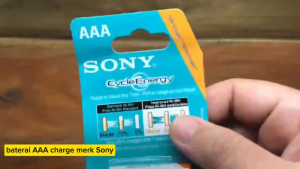 Baterai Charge AAA A3 SONY 4300 mAh Cas Baterai AAA