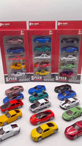 5 Alloy Childrens Small sports car toys Multi-style Sliding Alloy mini car model Childrens pocket small sports car toys