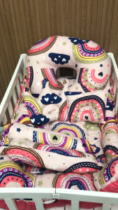 8in1 Bundle Set Jumbo Reversible Baby Bed Nest with Nursing Pillow for Baby Girls & Boys Up to 3yrs old + FREE GIFT