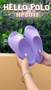 Hello Polo รองเท้าแตะ รองเท้านิ่มเหมือนเหยียบอึ พื้นหนา ใส่สบาย กันลื่นรองเท้าแตะใส่ในบ้าน ผู้หญิง