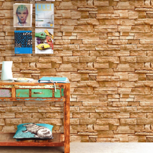 Siam Niyom สยามนิยม วอลเปเปอร์ติดผนัง ลายหินสีน้ำตาลส้ม วอลเปเปอร์ วอลเปเปอร์ผนัง วอลเปเปอร์ ติดผนัง วอลเปเปอร์ห้อง wallpaper sticker